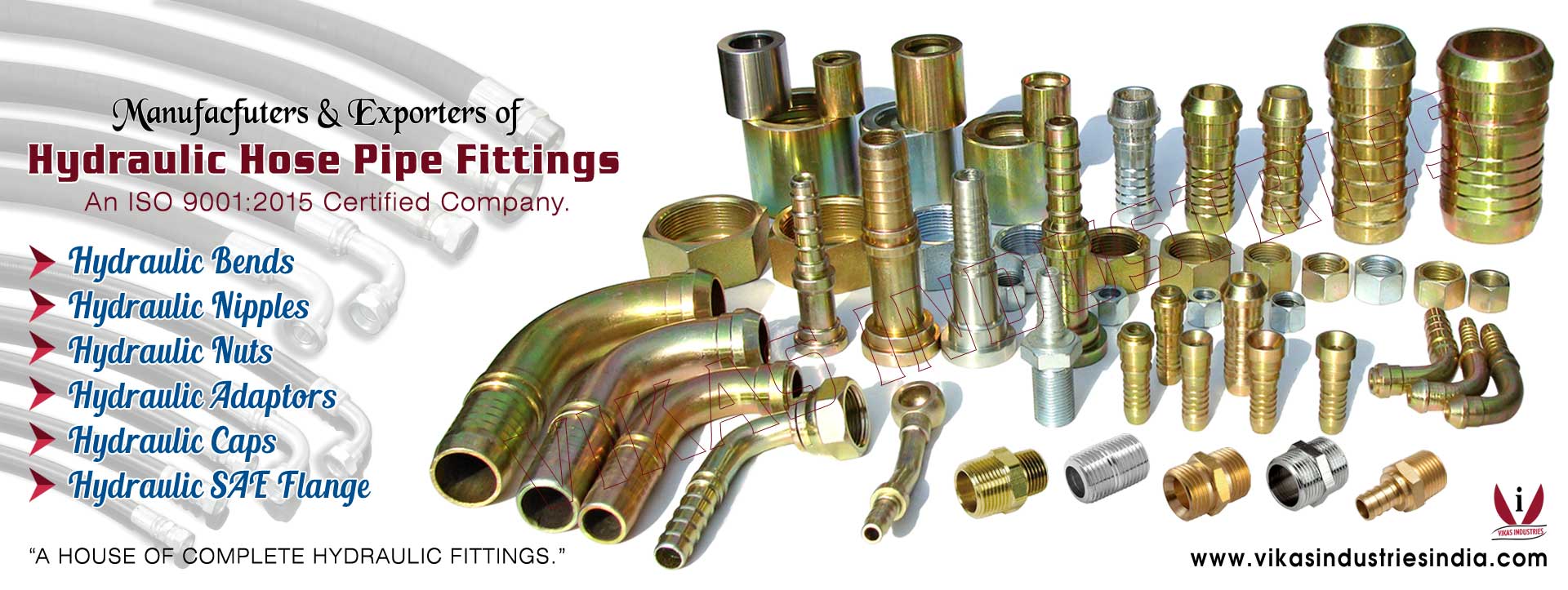 Steel Hydraulic Fittings manufacturers suppliers exporters distributors dealers from India punjab ludhiana