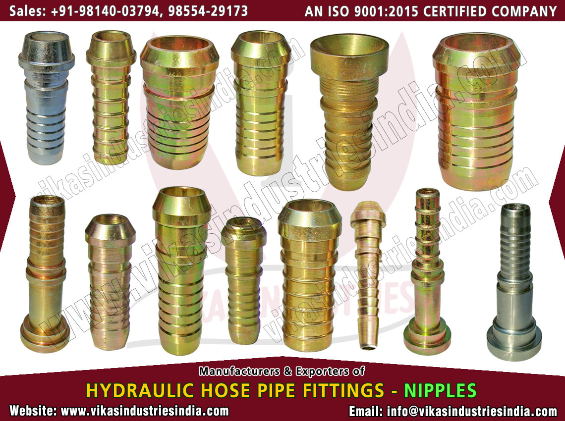 Hydraulic Nipples manufacturers suppliers exporters distributors dealers from India punjab ludhiana