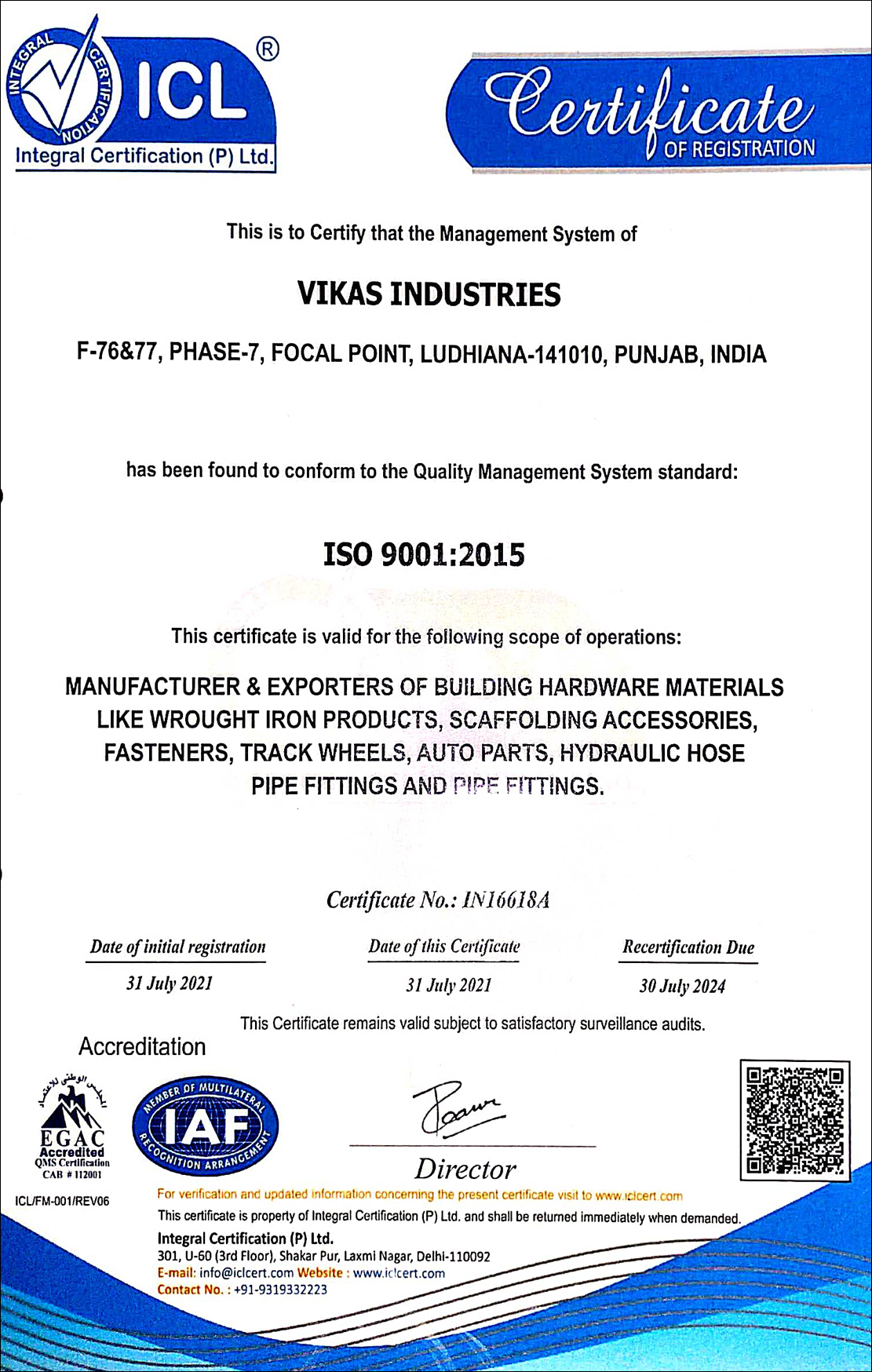 Vikas Industries - hydraulic hose pipe fittings manufacturers exporters india